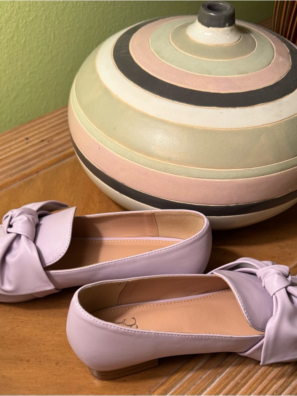 New York & Company Lilac Knot-Front Loafers - Picture 2 of 5